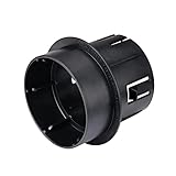 NDS Drain Adapter 1241*, Connects Pop-Up Drainage Emitter with Elbow to 3-Inch & 4-Inch Pipes & Fittings; fits single-wall corrugated and DWV/Sch. 40 pipes, Black
