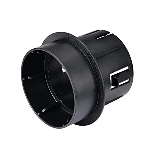 NDS 1241 Adapter, Connects Pop-Up Drainage Emitter with Elbow to 3 in. & 4 in. Sewer and Drain Pipes and Fittings, Black