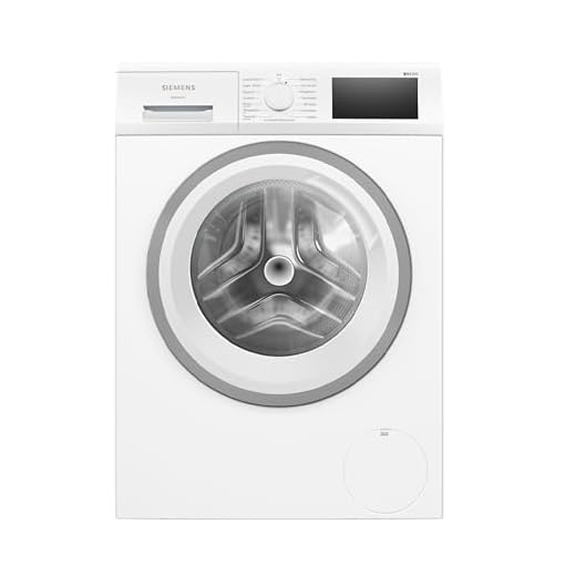 Siemens WM14N12A Waschmaschine iQ300, Frontlader mit 9 kg Fassungsvermögen, 60 cm, 1400 UpM, speedPack L, smartFinish, Outdoor-Programm, LED-Display, Weiß