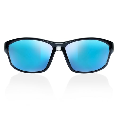 Image of BNUS Polarized Corning Glass Lens Sunglasses for Men Fishing & Driving | Durable scratch-resistant lenses, matte no-paint frame, wrap-around, great for running, cycling & all-day wear