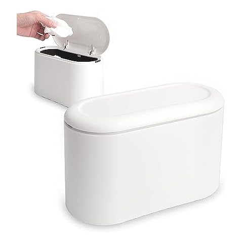 WleCrtl Mini Portable Desktop Waste Bin Cover
