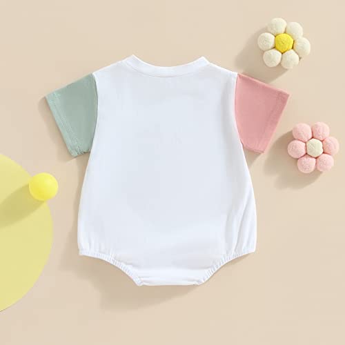 MERSARIPHY Daddys Girls Baby Girl Summer Clothes Newborn Infant Bubble Romper Letter Oversized One Piece Bodysuit Outfits4