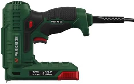 Bild 2 - PARKSIDE® Hobby Elektrotacker PHET 15, 70 W - Automatischer Hobby-Elektrotacker - Stapler - Modern - Grün