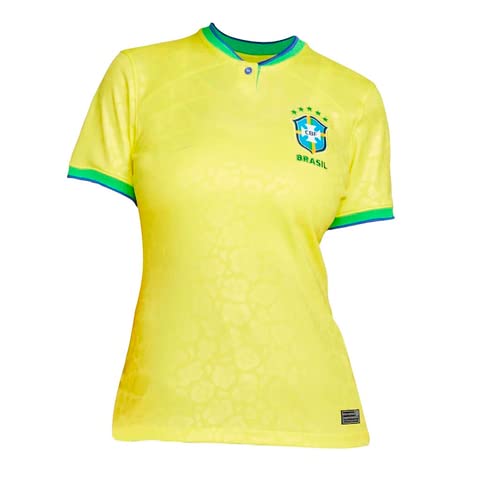 Camisa Seleção Brasileira FEMININA 2022 Torcedor (Amarela, P)