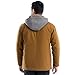Wrangler Men's Quilted Lined Jacket with Sherpa Hood, Duck, Medium