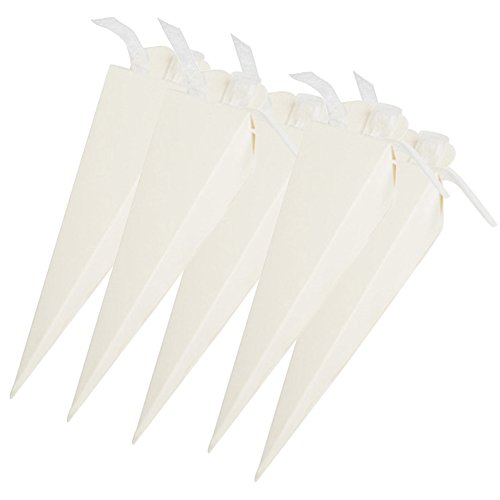 StageOnline 50pcs pointe de crème glacée vertébrale triangle bonbons boîte cadeau emballage avec la main