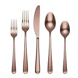 Cambridge 514620CKW12R Rafael Copper Satin 20-Piece Flatware Set