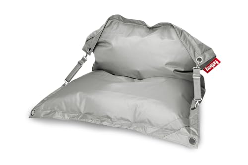 Fatboy Buggle-up Sitzsack Hellgrau - Anpassbare Einzel und Doppel Sitzecke - Perfekte Loungesessel für Drinnen und Draußen - 185 x137cm