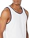 Amazon Essentials Men's Slim-Fit Tank Top, White/Blue, X-Large