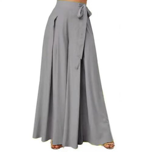 Wide Leg Pants Woman Women's Skirt Pants High Waist Loose Wide Leg Pants A-Line Large Hem Casual Skirt Pants4
