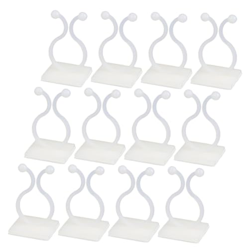 DECOMELODY 100個 多機能プラント固定フッ ップ 粘着式壁用ホルダー 植物支柱用 固定クリップ 植物の枝整頓と成長促進に適した園芸用品