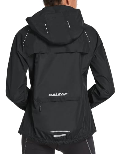 baleaf Packable Rain Jacket Women Waterproof Lightweight Hoo...