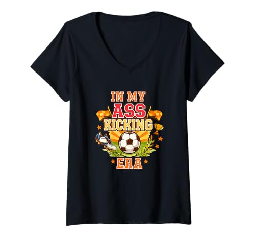 Women's Soccer Player V-Neck T-Shirt