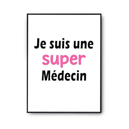 Affiche Une Super Medecin cadeau anniversaire original