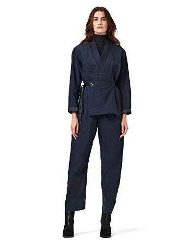 G-STAR RAW Wrap Jumpsuit, Mono para Mujer, Azul (rinsed D18041-C282-082), S