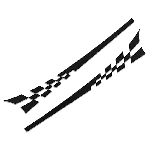Autocollant de Voiture Stripe Vinyle Noir Mat pour Bas de Caisse et Tuning