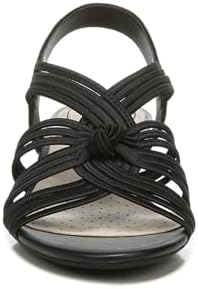 LifeStride Womens Yvette Strappy Wedge Sandal Black 8 M | Image 2