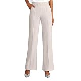 Genérico Pantalones Mujer,Pantalones Casuales, Pantalones Holgados de Cintura Alta y elásticos, Pantalones Formales de Vestir de Cintura Alta.