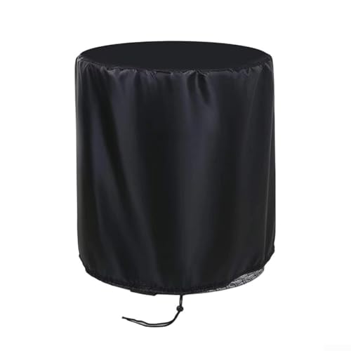 Funda impermeable para muebles de patio para barra fría, cubierta de mesa auxiliar de bañera al aire libre con bolsa de almacenamiento, tela Oxford 210D con forro de PVC (negro)