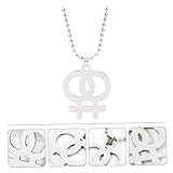 Didiseaon Collar de Acero Inoxidable con Colgante Hueco Diseño Entrelazado Cadena Clavícula para Mujer Joyería Delicada y Duradera Estilo Único y Elegante