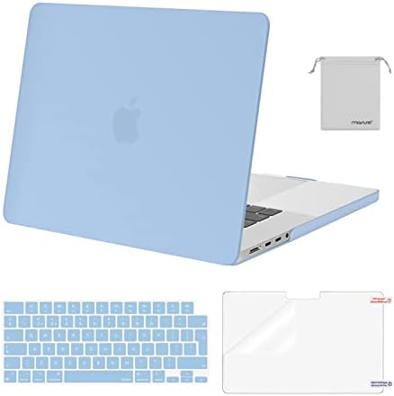 MOSISO Compatible with MacBook Pro 16 inch Case 2023 2022 2021 Release M2 A2780 A2485 M1 Pro/M1 Max Liquid Retina Touch ID, Plastic Hard Shell&Keyboard Skin&Screen Protector&Storage Bag, Black