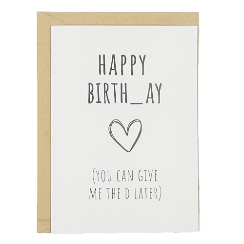 Funny Birthday Gifts for Men Him, Humorous Birthday Card for Husband Boyfriend, Adult Men Gifts for Birthday, Husband Bday Card