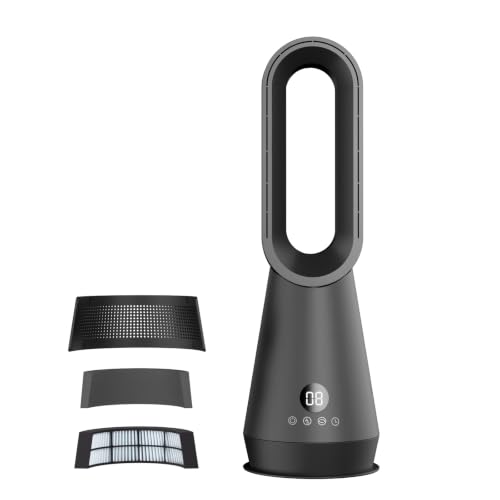 Chikit Ventilador sin aspas, ventilador de torre de enfriamiento y filtro de 22 pulgadas
