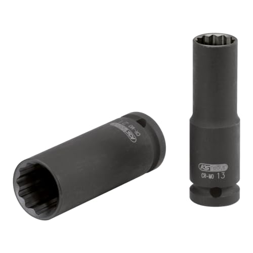 KS TOOLS 515.0978 1/2" Bi hex impact socket, long, 32mm, Schwarz - Image 3
