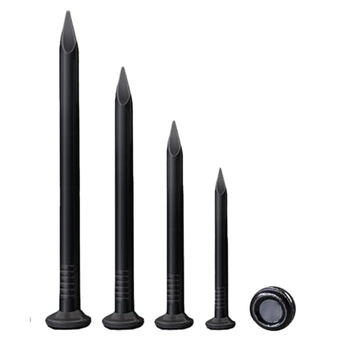 BACSHBY 100 Pièces Clous Pointe en Acier pour Béton 20mm, Clous pour Travail du Bois et Maçonnerie, en Acier au Carbone Noir pour Usage Intérieur et...