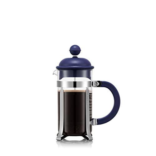 BODUM Caffettiera 1913-540BTR Tritan Cafetera, 3 tazas, 0,35 l, 12 onzas, azul oscuro