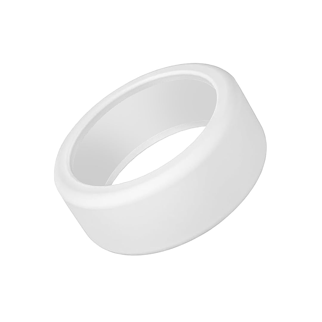 Gabit Smart Ring Skin | Anti Scratch Protective Cover | Skin Friendly, Lightweight, Durable, Comfortable Fit | Use During Workouts, Sports, Cooking, Cleaning | Color - White | Size - Medium, 9 to 14