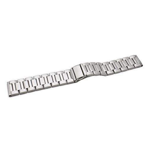 Bracelet montre en acier inoxydable universel de 12mm à 20mm avec boucle papillon