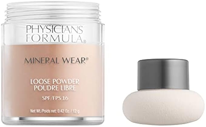Physicians Formula Mineral Wear Talc-Free Loose Powder SPF 16 Creamy Natural, Dermatologist Tested, Clinicially Tested
