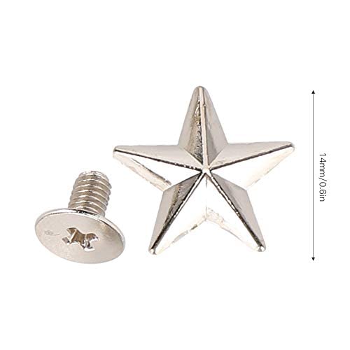 10 Pz Stella di Metallo, Borchie a Vite Rivetti a