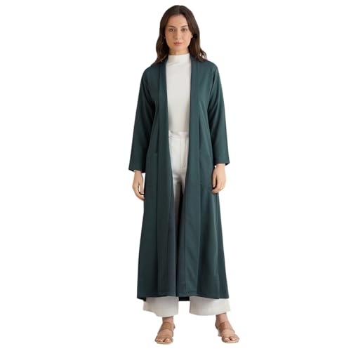 Image of Smarty Pants women's cotton open front trench jacket.