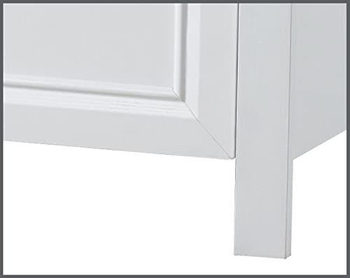 Saint Birch Ansel 2-Door Modern Wood Storage Cabinet In White #TOP4