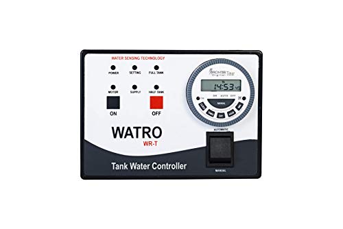WATRO's Fully Automatic Water Tank Level Controller with 1 Years Warranty, Magnetic Sensors and DRY RUN PROTECTION feature. Best for Motor Pump, Corporation water supply with Complete Installation Kit.
