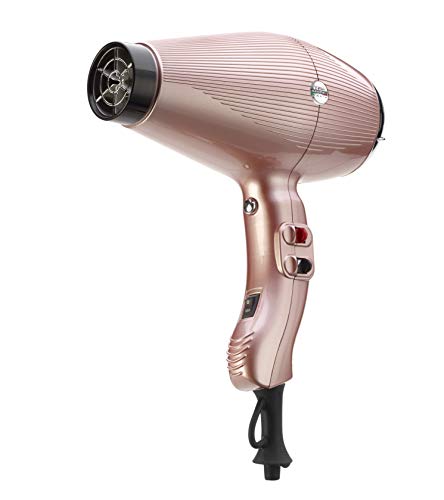 Gammapiu’ Asciugacapelli Professionale Aria Dual Ionic, Generatore Ionico, Phon Capelli, Leggero, Silenzioso E Potente, Fon Tecnologia Ioni, Griglia Rivestita In Argento, W 1850-2200 (Gold Rosè) - 3