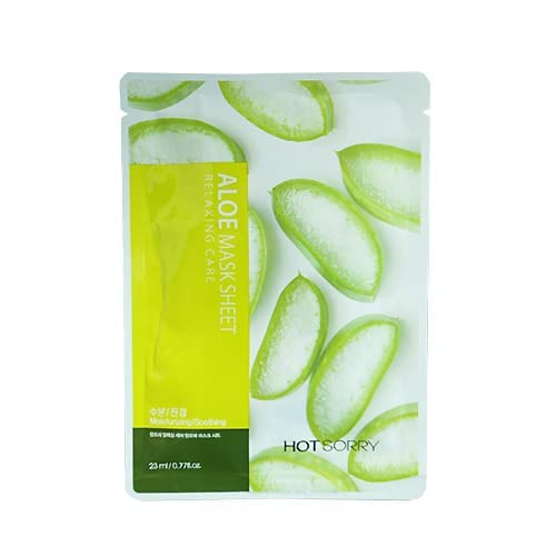 HOT SORRY Relaxing Care Mask Sheet 6 Combo Pack l Korean Mask I Moisturizing I Soothing I (6 Combo Pack)