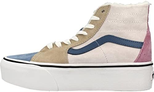 Vans Women's UA SK8-Hi Tapered Stackform Sneakers, Pig Suede/Sherpa Multi Color, 8 Medium US | Image 1