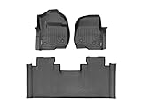 WeatherTech Passgenaue Bodeneinlagen für Ford Super Duty – 1. und 2. Reihe (4410511V-446975), Schwarz
