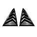 Luvkge for Ford Fiesta MK8 2018 2019 2020 2021+ Rear Window Quarter Shutter Louver Cover Side Vent Trim Car Accessories(Gloss Black)