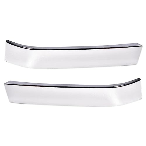 PIT66 Grille Trim Set, Compatible with 2003-2007 Chevy Silverado 1500 Classic HD 2500 3500 LH RH Driver & Passenger Side, 2 Pcs, (Chrome)
