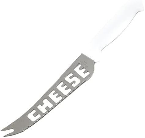 Chef Craft 21368 1-Piece Cheese Knife with White Plastic Handle, White, 9-1/2-Inch