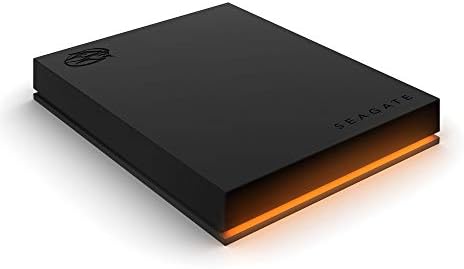 Seagate FireCuda Gaming Hard Drive External Hard Drive 1TB - USB 3.2 Gen 1, RGB LED lighting for PC and Mac with Rescue Services (STKL1000400)