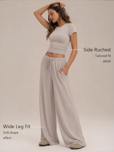 Image of Trendy Queen Women's 2 Piece Matching Summer Lounge Set with Pockets