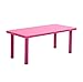 Kids Children Plastic Table Strong Study Garden Or Inside Table,Kindergarten,Home,Daycare Table,Toddlers Dining Table Game Table,Pink