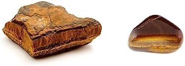 Natural Tiger Eye Rough Tumbled Uneven Shaped Crystal for Reiki and Chakra - B0CBCLPP, Small, Gemstone, Small, Gemstone