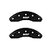 MGP 38016SMGPMB Caliper Covers-Matte Black, Front and Rear: MGP Logo