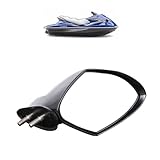 SPAUTO WaveRunner 2005-2009 Right Hand Mirror Compatible with Yamaha RH VX110, Deluxe, Cruiser, Sport (Black, F1S-U596C-10-00)